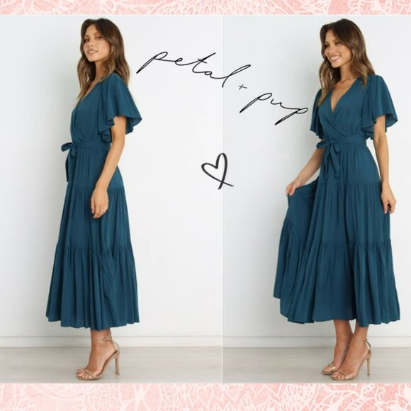 NWT Teal 👗 Petal & Pup Barker Dress, Small - Picture 2 of 9